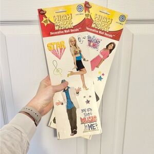 Set of 2 High School Musical Decorative Wall Decals Y2K